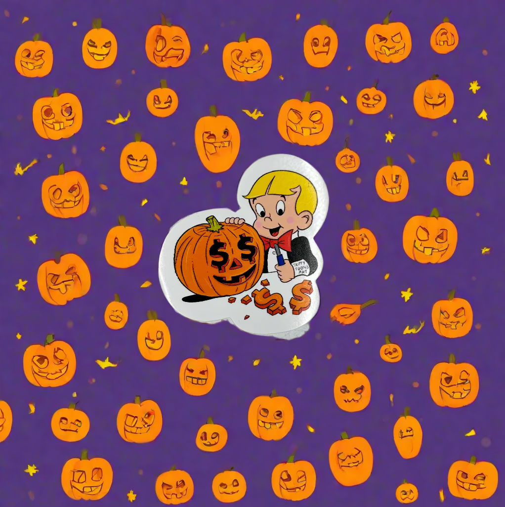 CARVING CASH STICKER